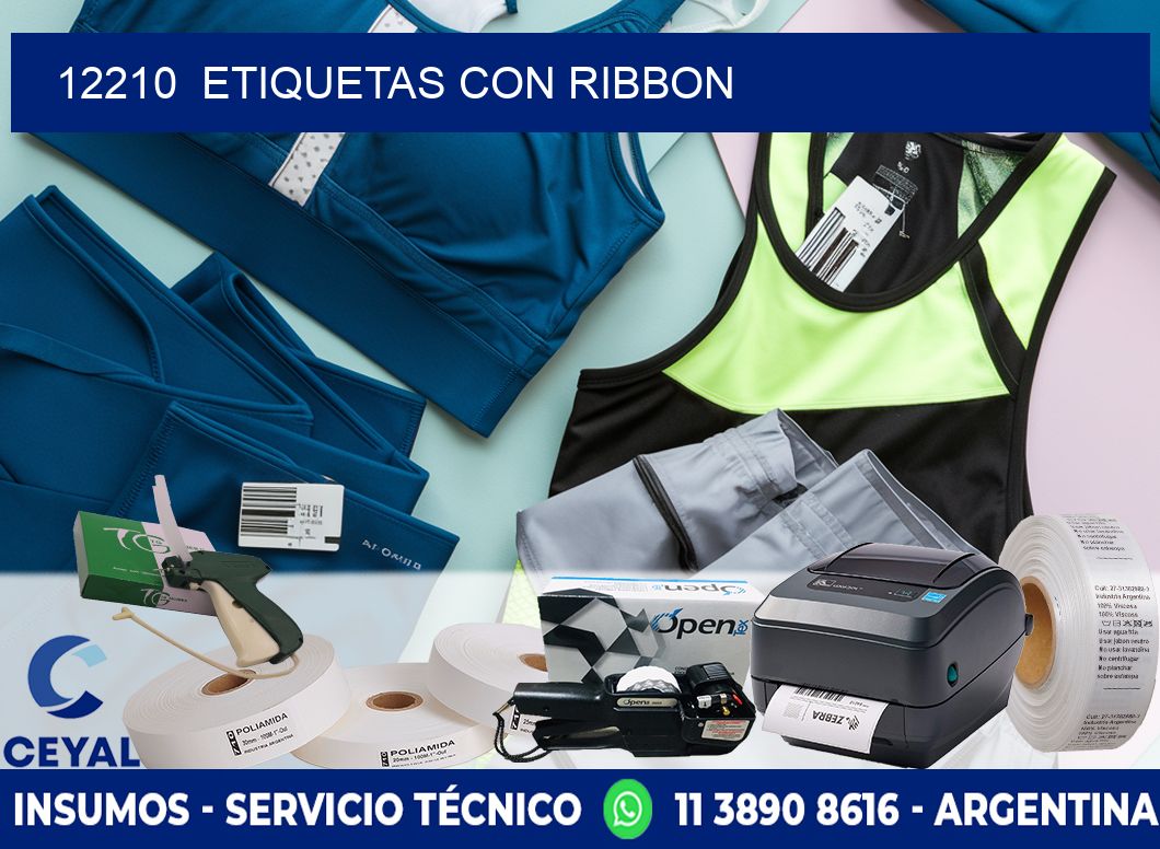 12210  ETIQUETAS CON RIBBON