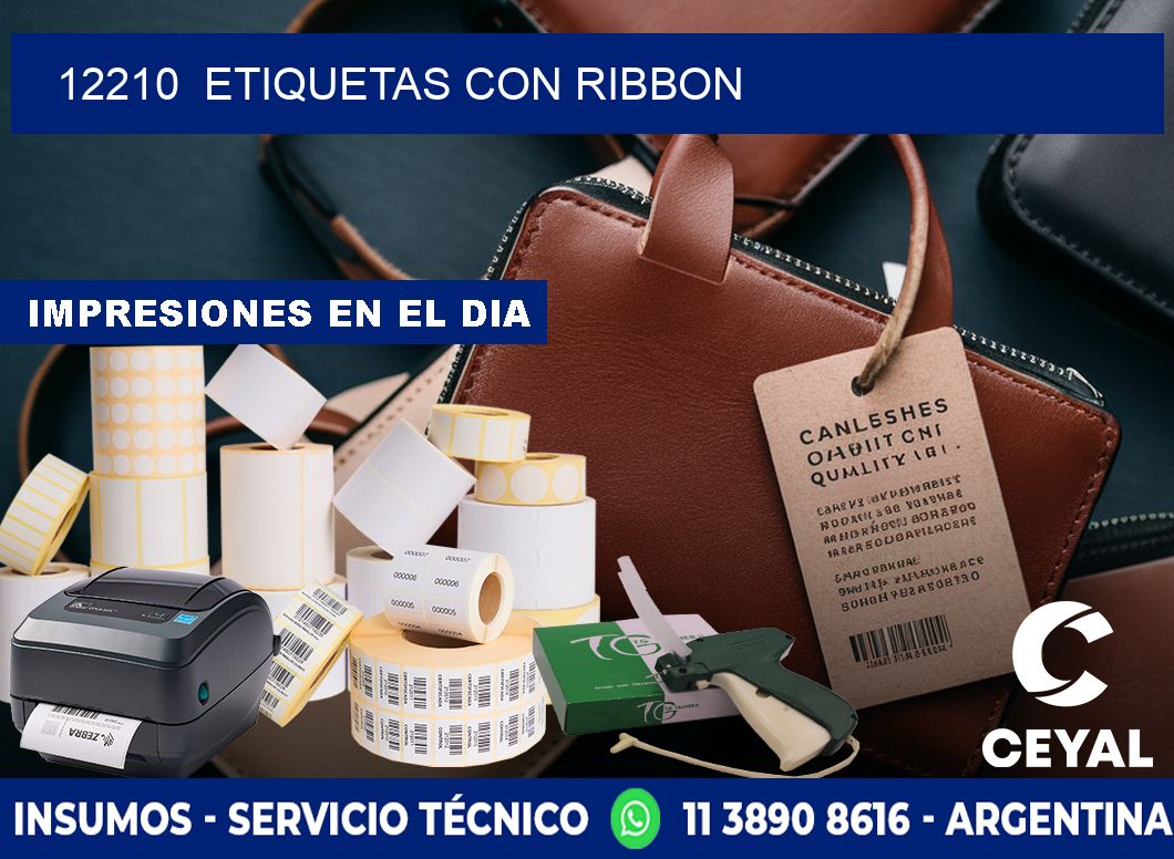 12210  ETIQUETAS CON RIBBON