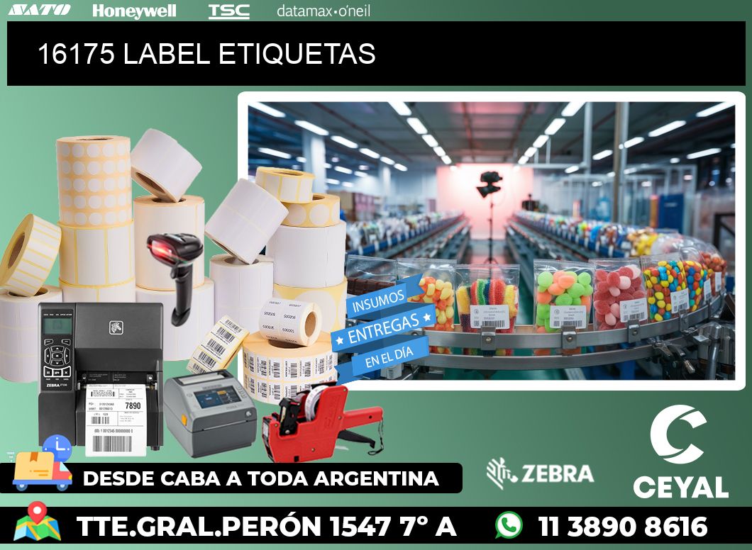 16175 LABEL ETIQUETAS