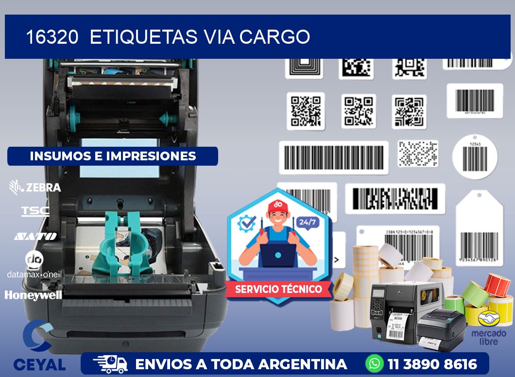 16320  ETIQUETAS VIA CARGO