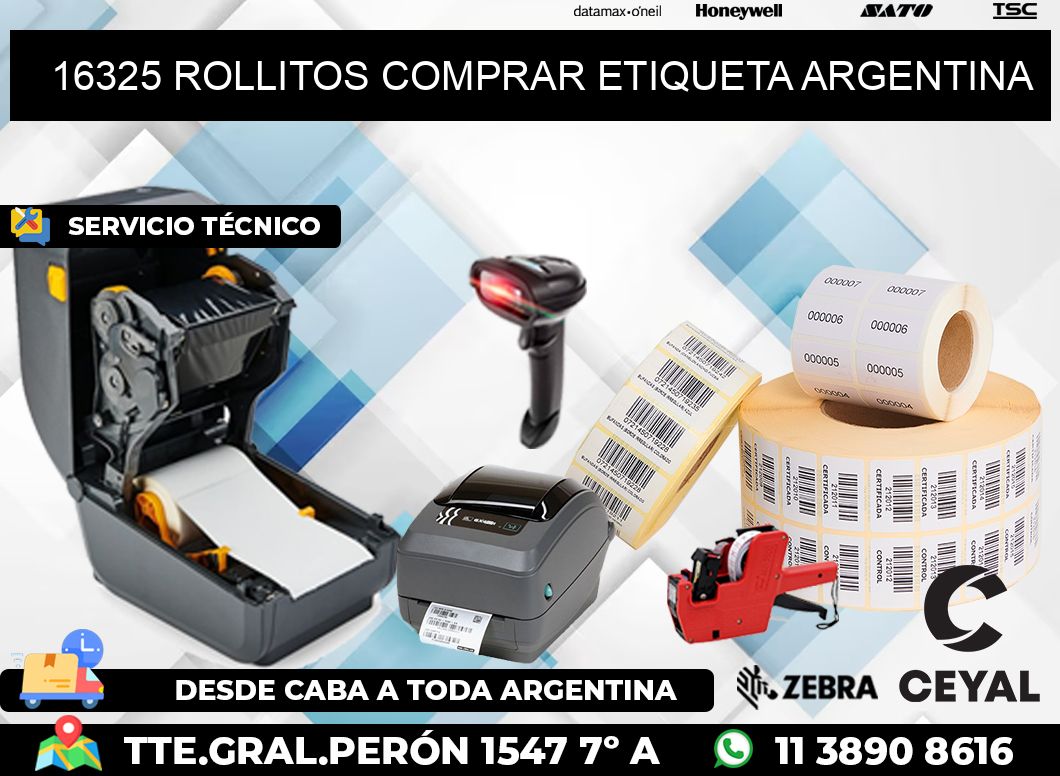 16325 ROLLITOS COMPRAR ETIQUETA ARGENTINA