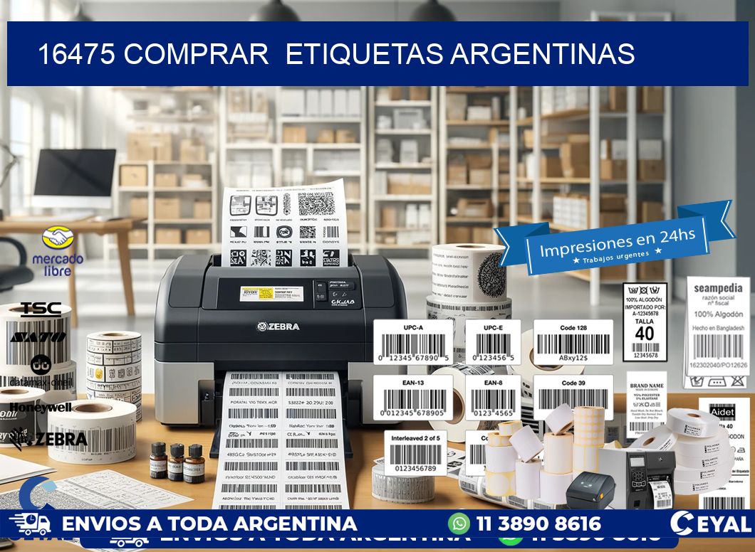 16475 COMPRAR  ETIQUETAS ARGENTINAS