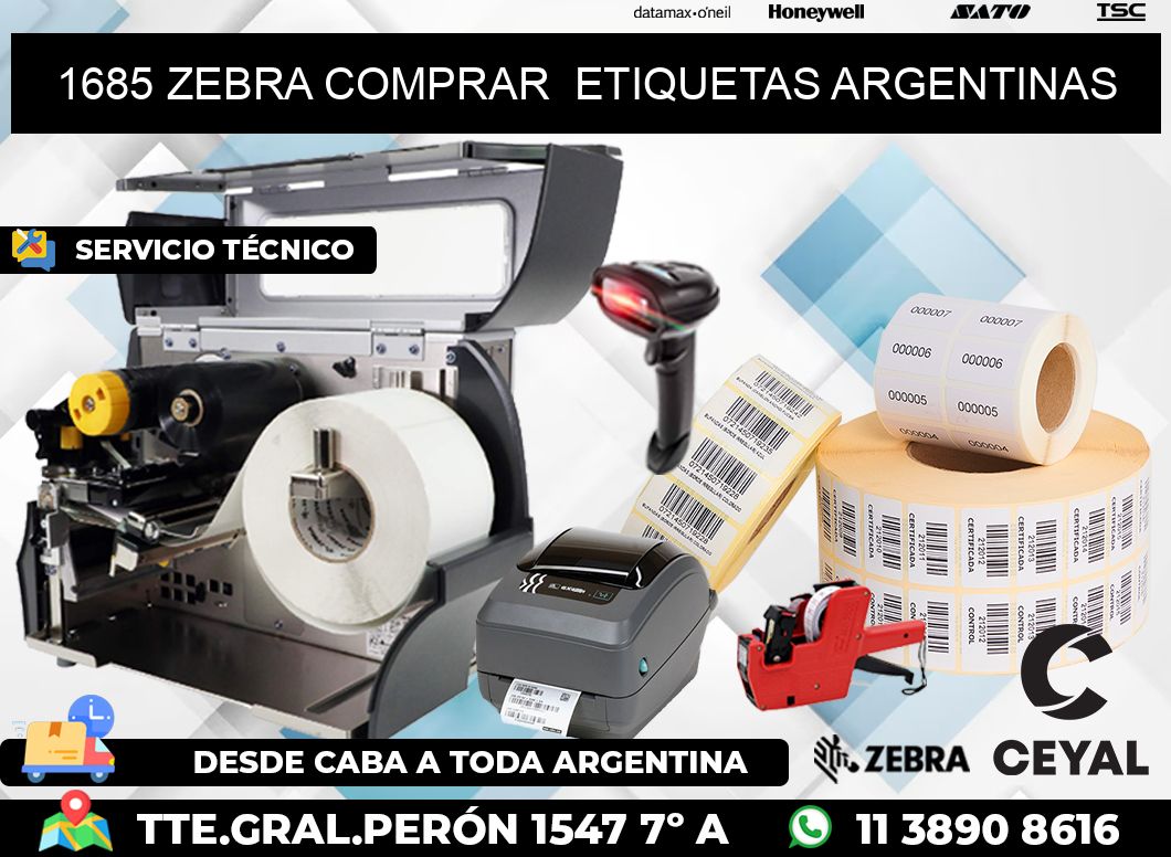 1685 ZEBRA COMPRAR  ETIQUETAS ARGENTINAS