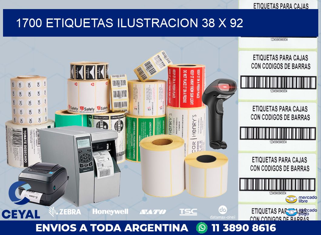 1700 ETIQUETAS ILUSTRACION 38 x 92