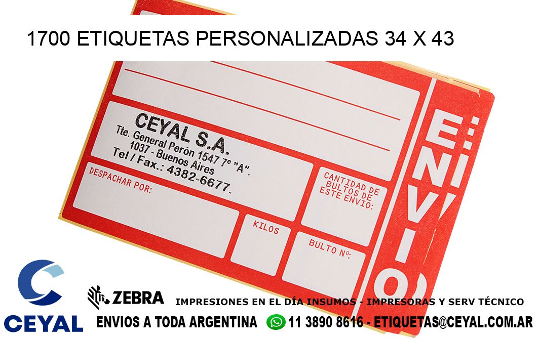 1700 ETIQUETAS PERSONALIZADAS 34 x 43