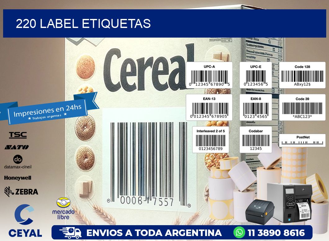 220 LABEL ETIQUETAS