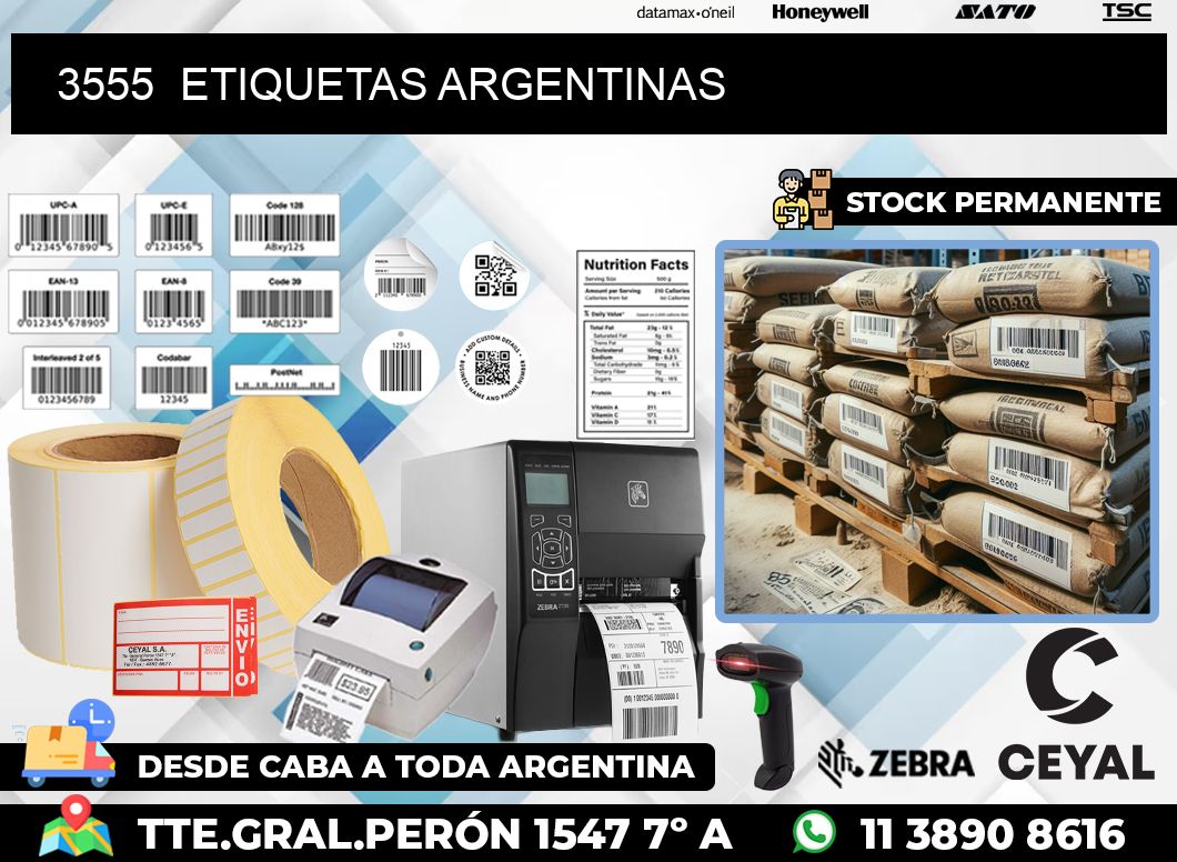 3555  ETIQUETAS ARGENTINAS