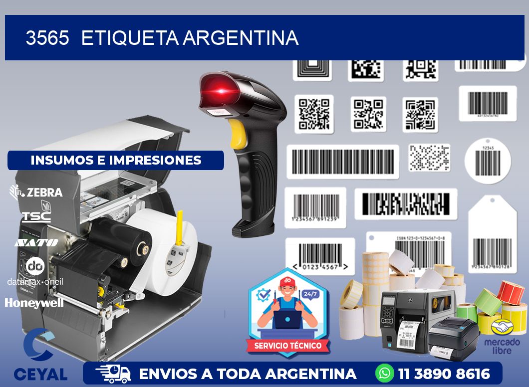 3565  ETIQUETA ARGENTINA