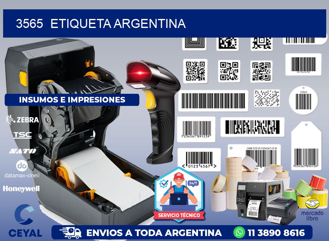 3565  ETIQUETA ARGENTINA