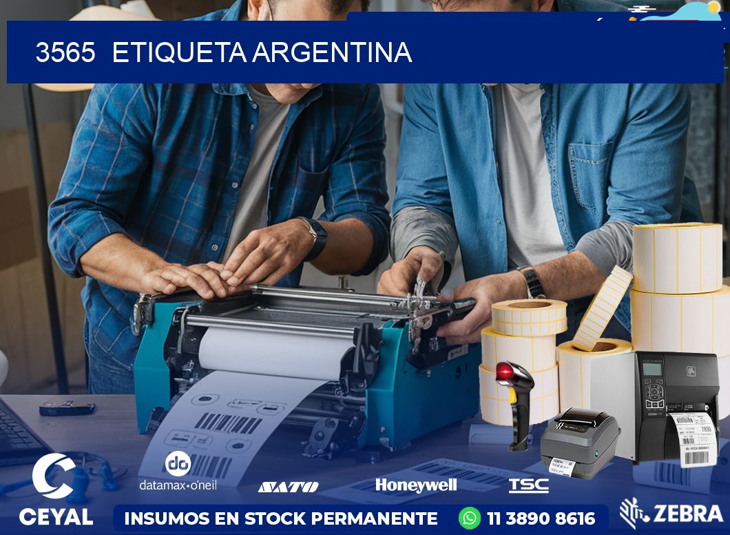 3565  ETIQUETA ARGENTINA