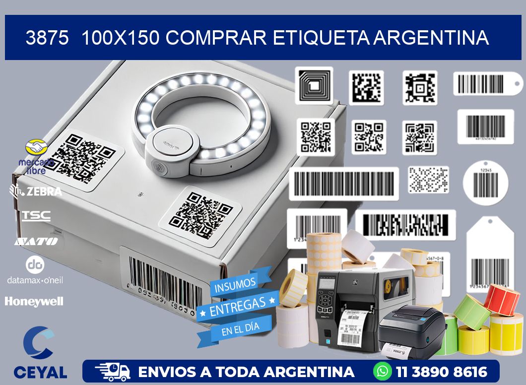 3875  100X150 COMPRAR ETIQUETA ARGENTINA