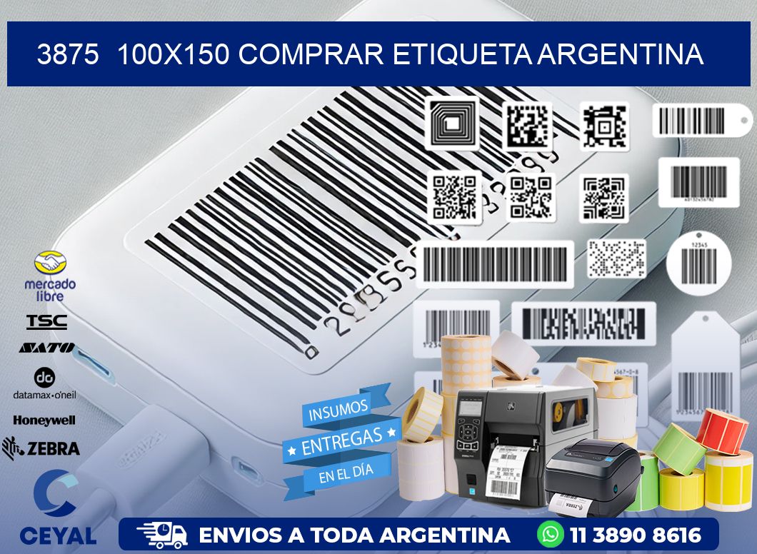 3875  100X150 COMPRAR ETIQUETA ARGENTINA