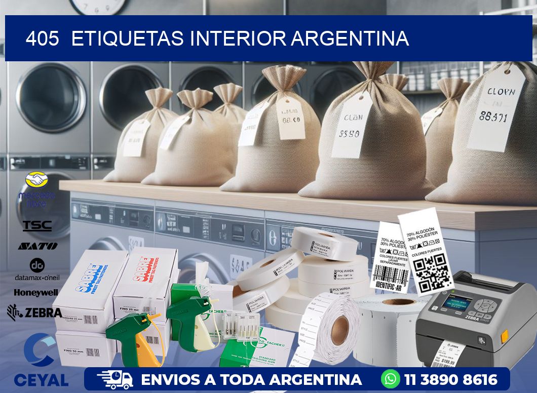 405  ETIQUETAS INTERIOR ARGENTINA