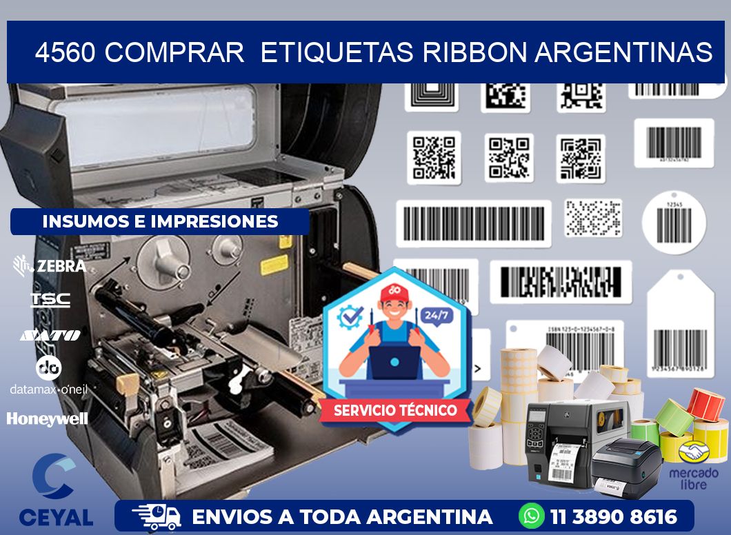 4560 COMPRAR  ETIQUETAS RIBBON ARGENTINAS