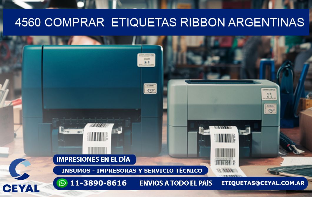 4560 COMPRAR  ETIQUETAS RIBBON ARGENTINAS