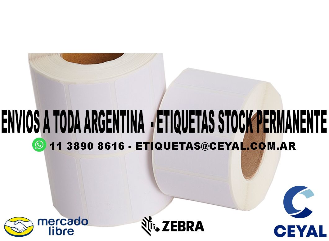 5000 ETIQUETAS PAPEL 100 x 95 ENVIOS ARGENTINA