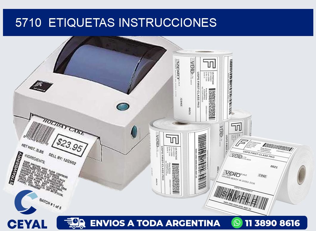 5710  ETIQUETAS INSTRUCCIONES