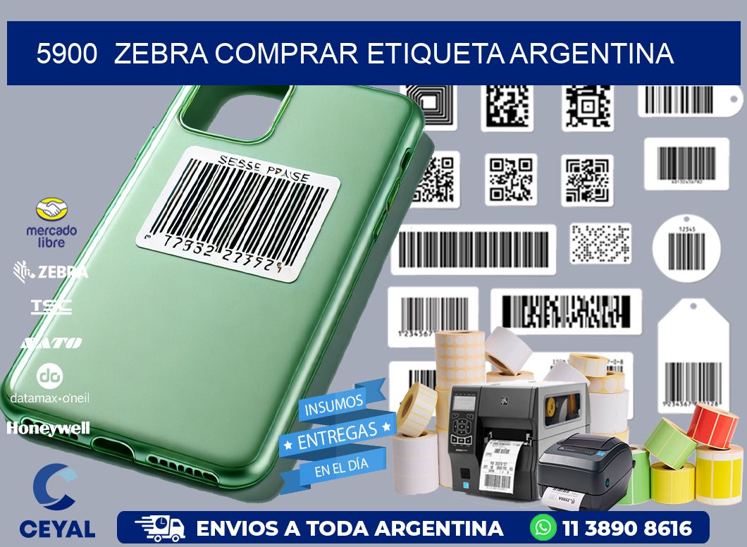 5900  ZEBRA COMPRAR ETIQUETA ARGENTINA