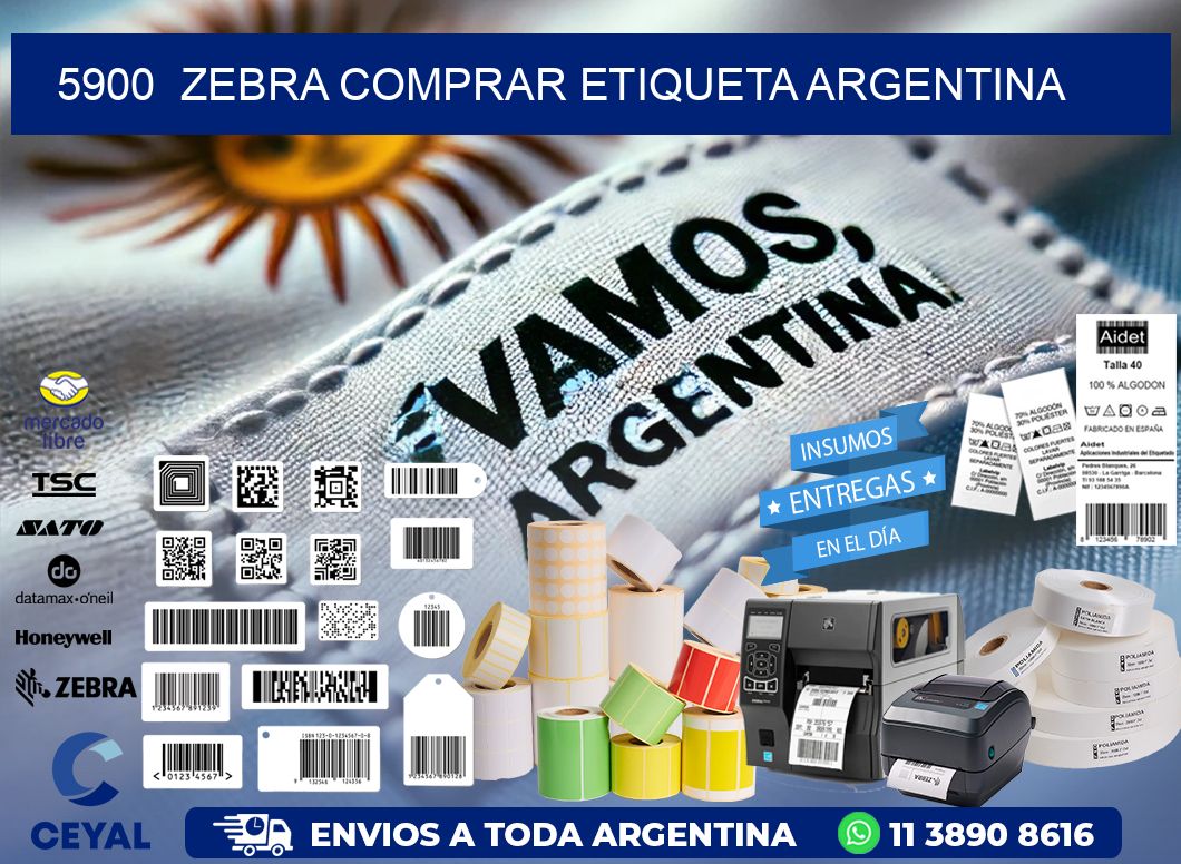 5900  ZEBRA COMPRAR ETIQUETA ARGENTINA