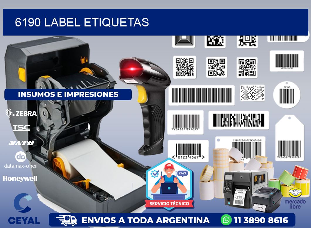 6190 LABEL ETIQUETAS