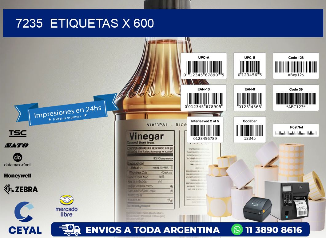 7235  ETIQUETAS X 600