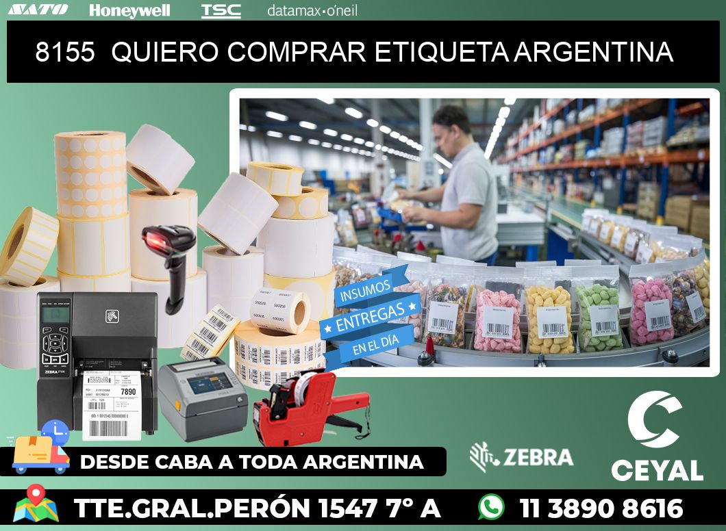 8155  QUIERO COMPRAR ETIQUETA ARGENTINA