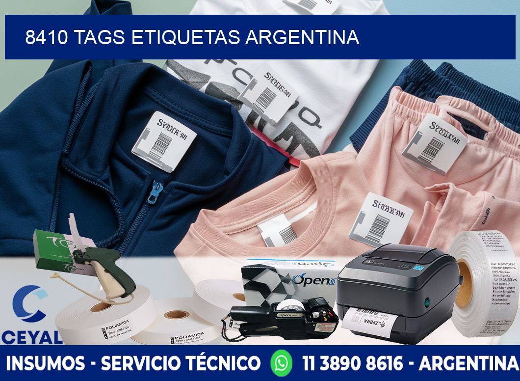 8410 TAGS ETIQUETAS ARGENTINA