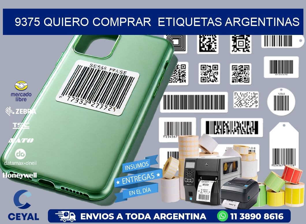 9375 QUIERO COMPRAR  ETIQUETAS ARGENTINAS