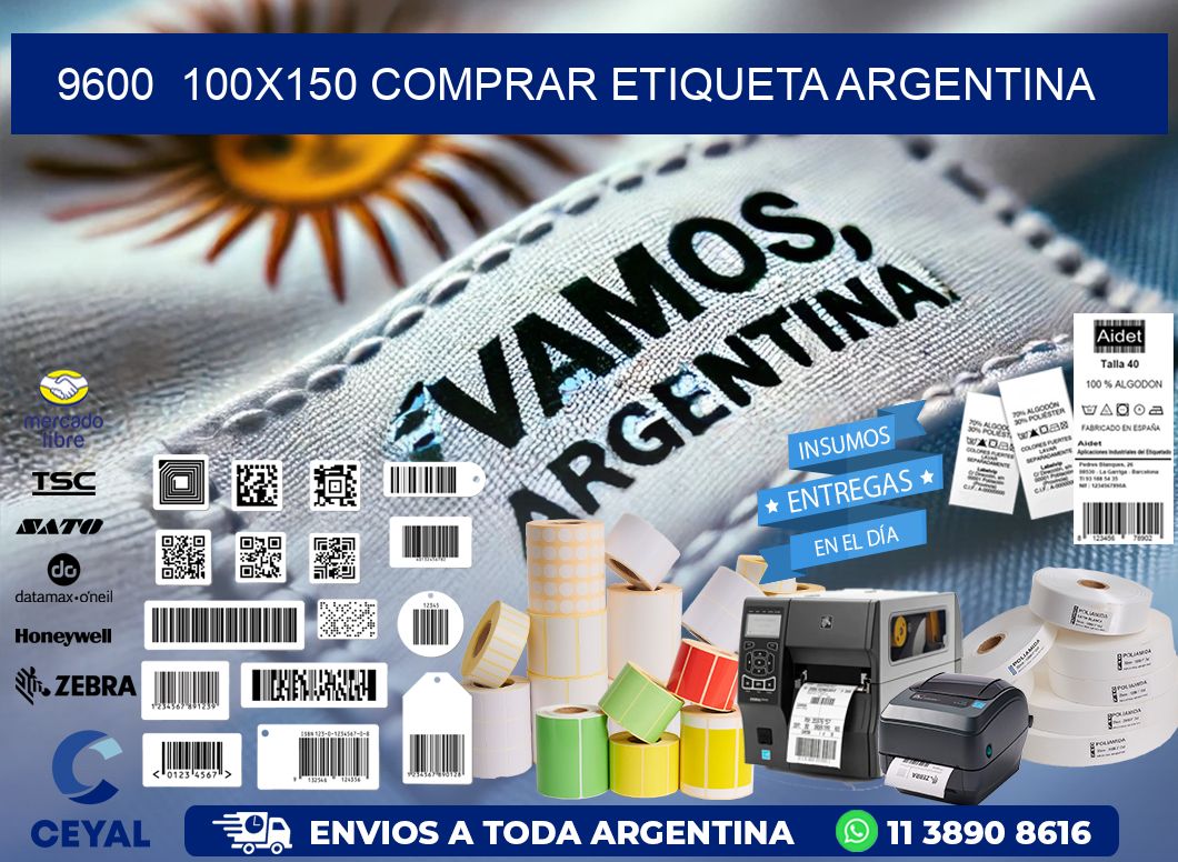 9600  100X150 COMPRAR ETIQUETA ARGENTINA