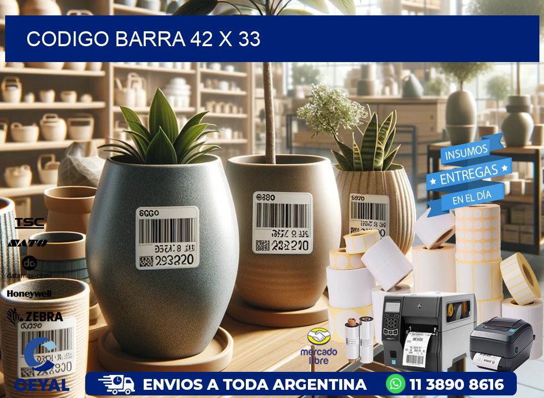 CODIGO BARRA 42 x 33