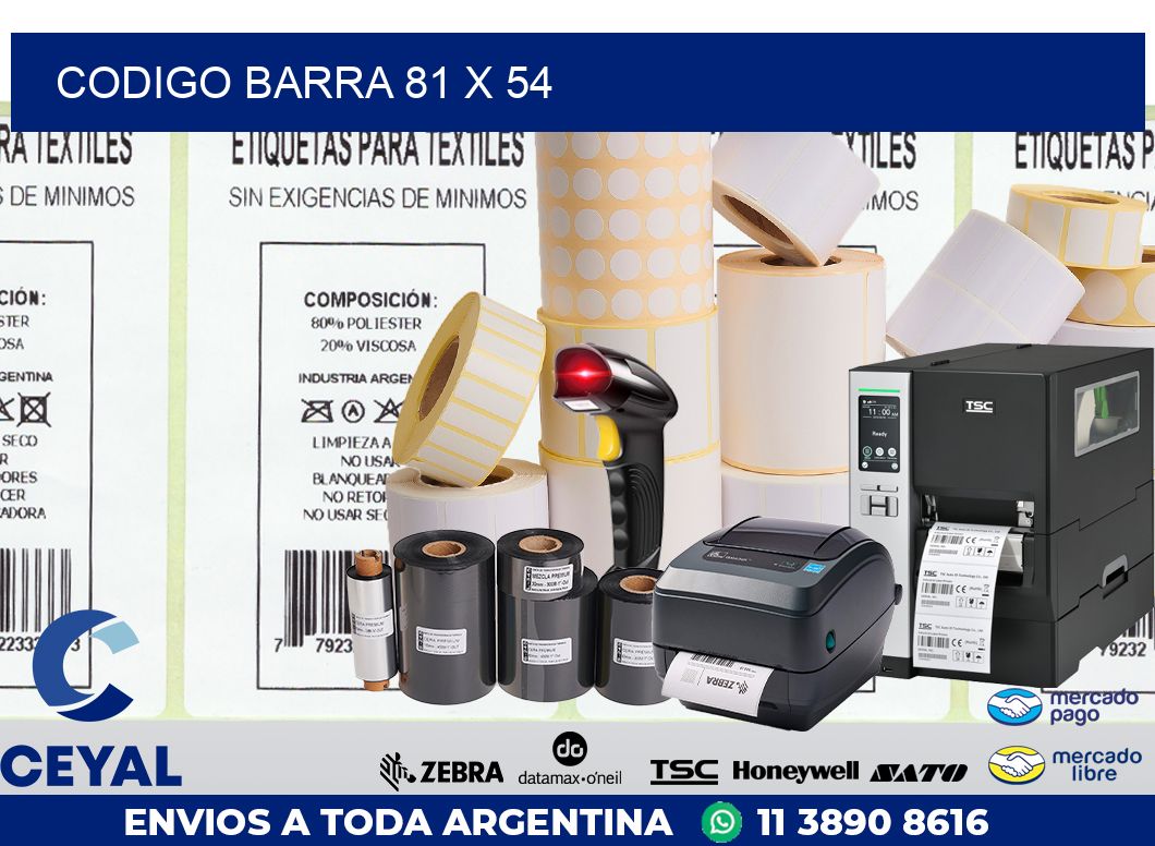 CODIGO BARRA 81 x 54