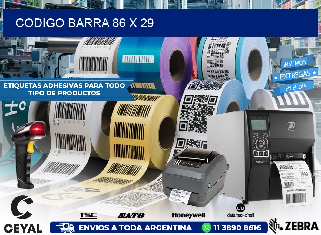 CODIGO BARRA 86 x 29