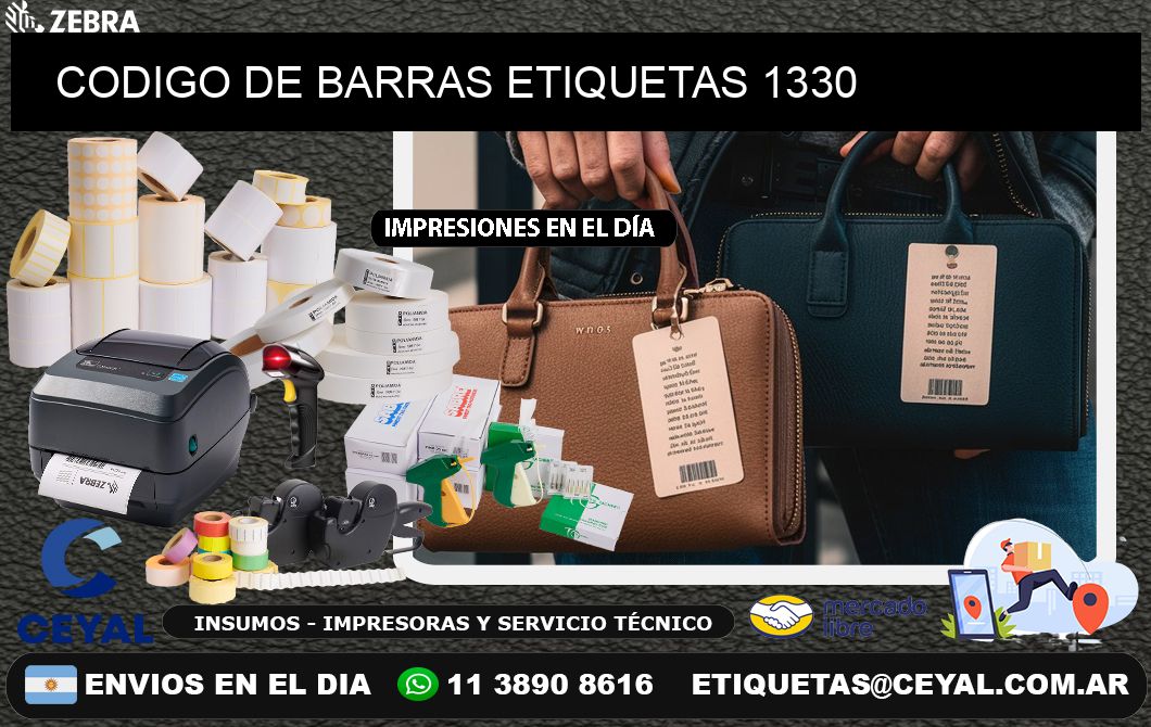 CODIGO DE BARRAS ETIQUETAS 1330