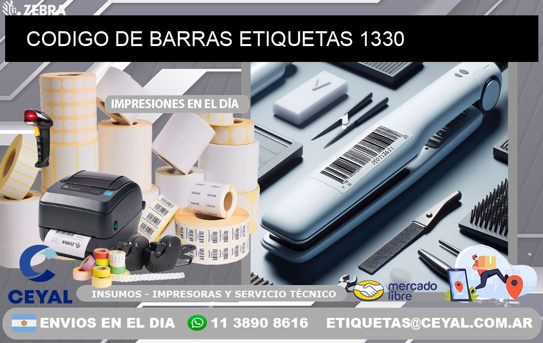 CODIGO DE BARRAS ETIQUETAS 1330
