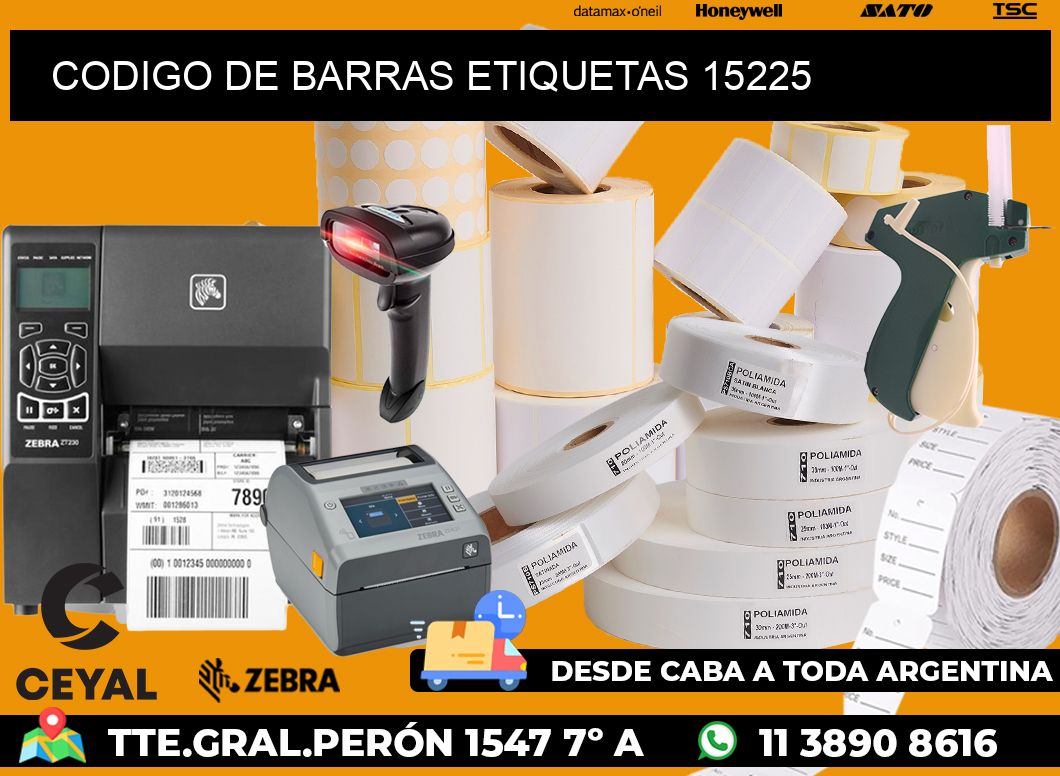 CODIGO DE BARRAS ETIQUETAS 15225