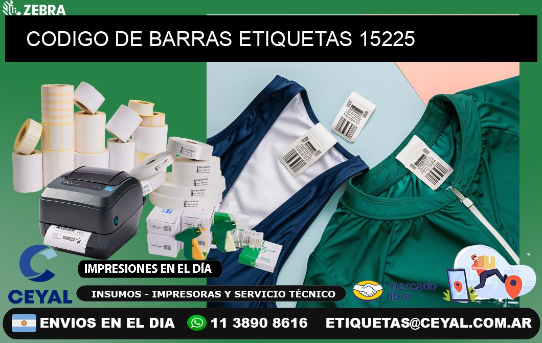 CODIGO DE BARRAS ETIQUETAS 15225