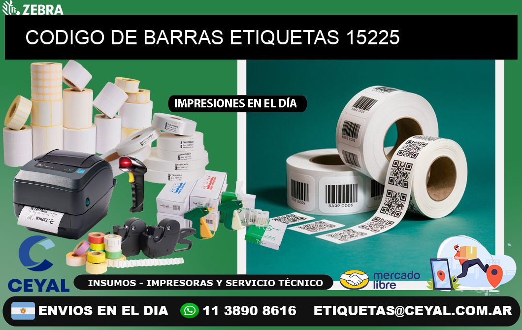 CODIGO DE BARRAS ETIQUETAS 15225