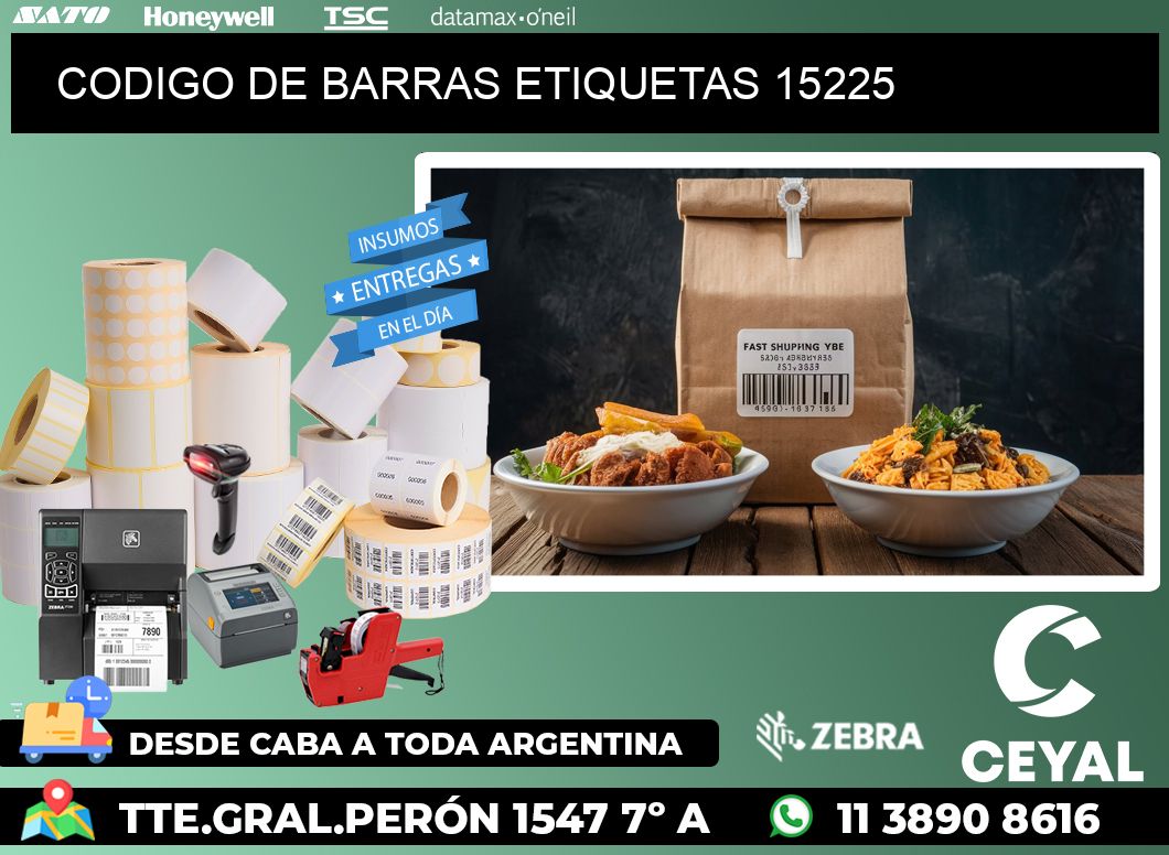 CODIGO DE BARRAS ETIQUETAS 15225