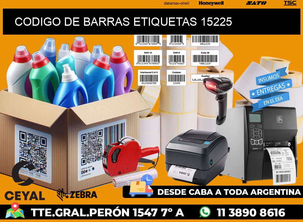 CODIGO DE BARRAS ETIQUETAS 15225