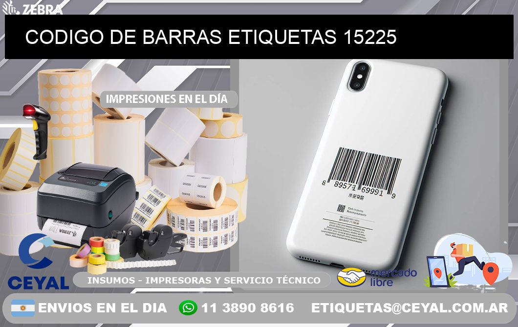 CODIGO DE BARRAS ETIQUETAS 15225