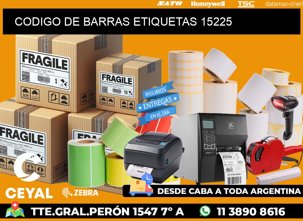 CODIGO DE BARRAS ETIQUETAS 15225