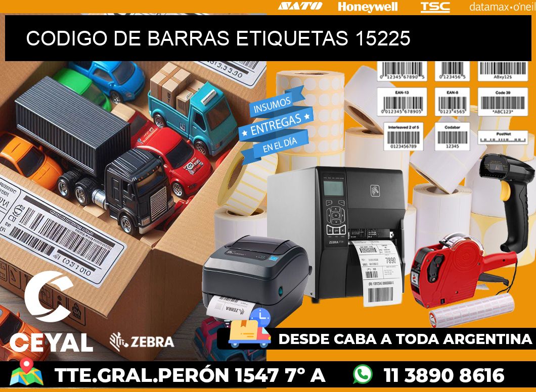 CODIGO DE BARRAS ETIQUETAS 15225