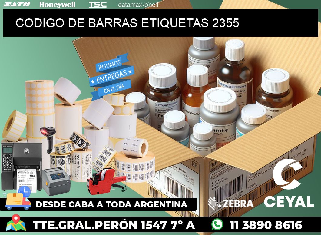 CODIGO DE BARRAS ETIQUETAS 2355