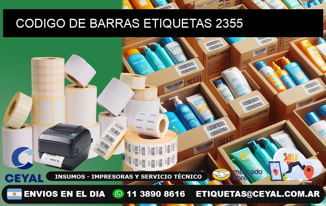 CODIGO DE BARRAS ETIQUETAS 2355