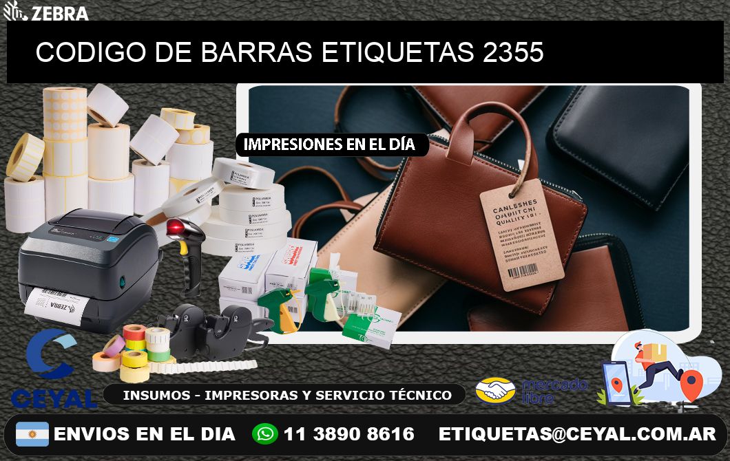 CODIGO DE BARRAS ETIQUETAS 2355