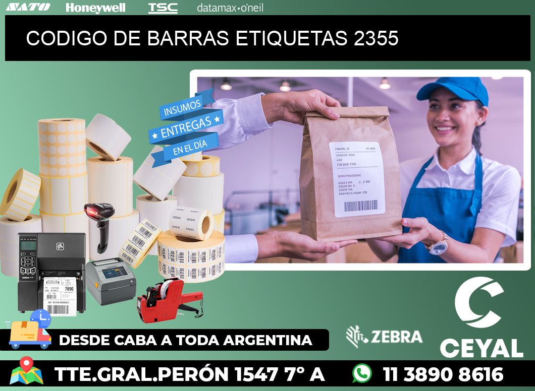 CODIGO DE BARRAS ETIQUETAS 2355