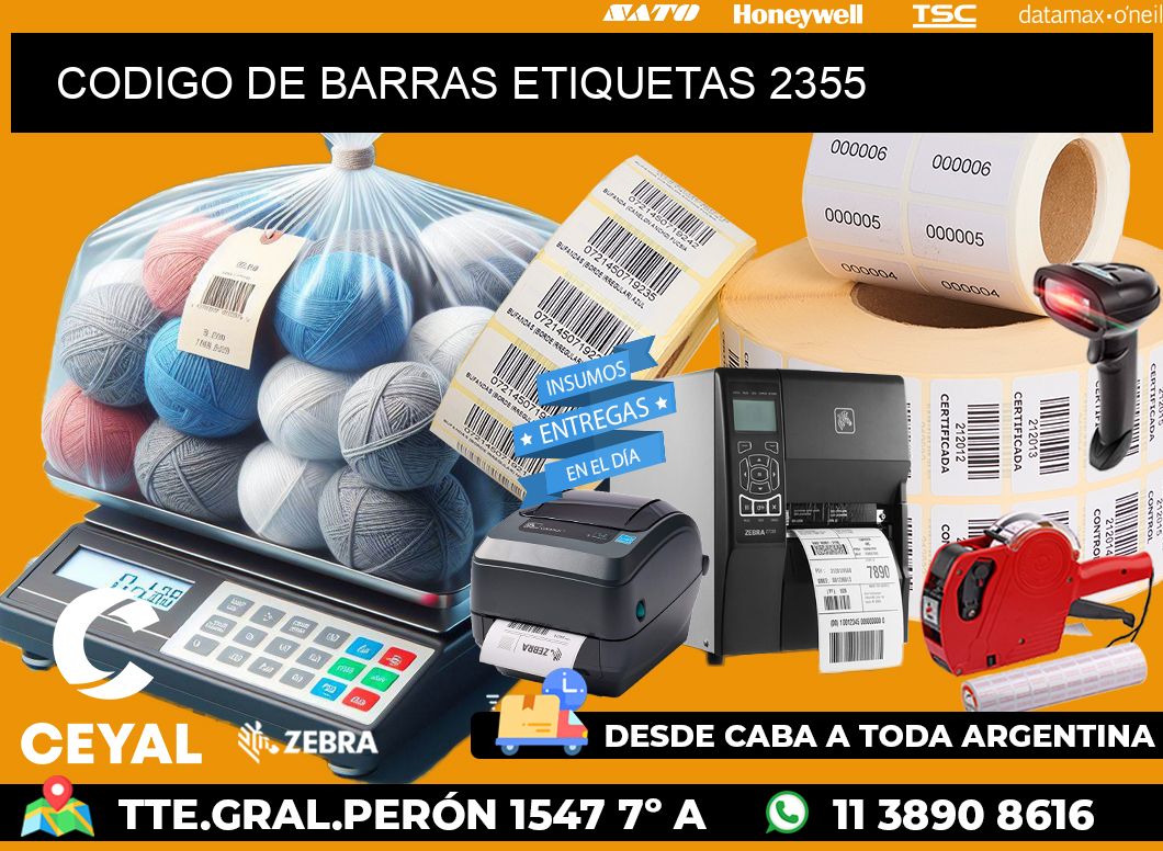 CODIGO DE BARRAS ETIQUETAS 2355