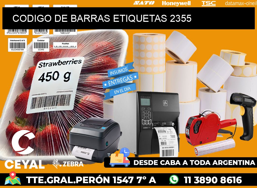 CODIGO DE BARRAS ETIQUETAS 2355