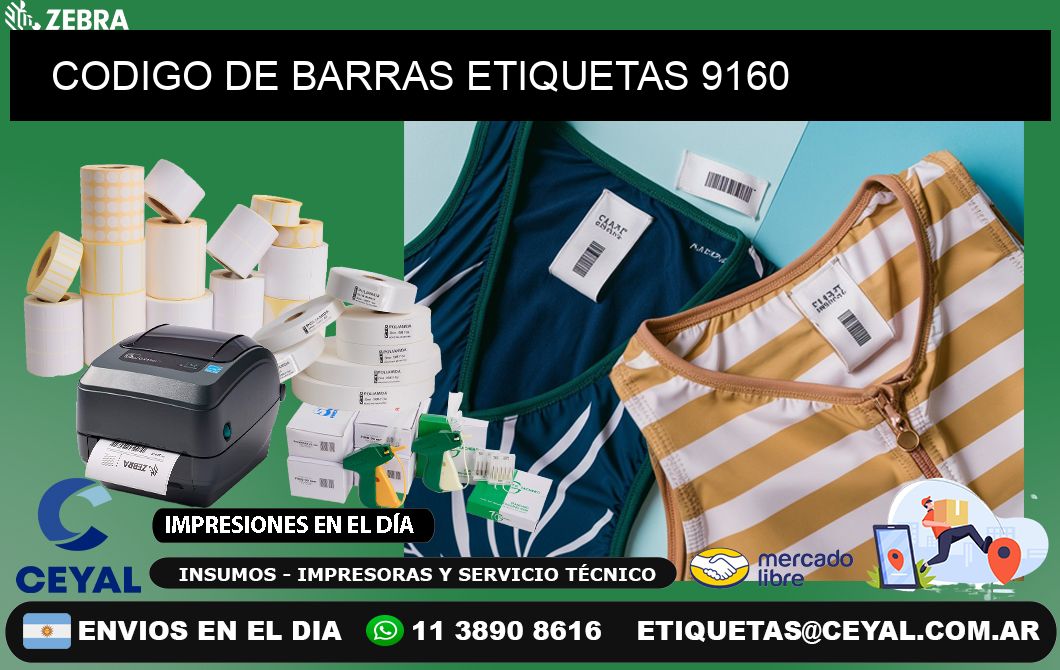 CODIGO DE BARRAS ETIQUETAS 9160