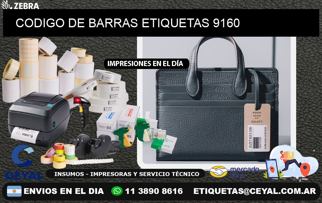 CODIGO DE BARRAS ETIQUETAS 9160